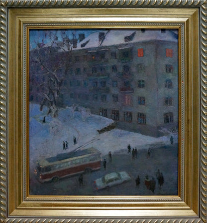 Oil painting City landscape Filatova Tanya