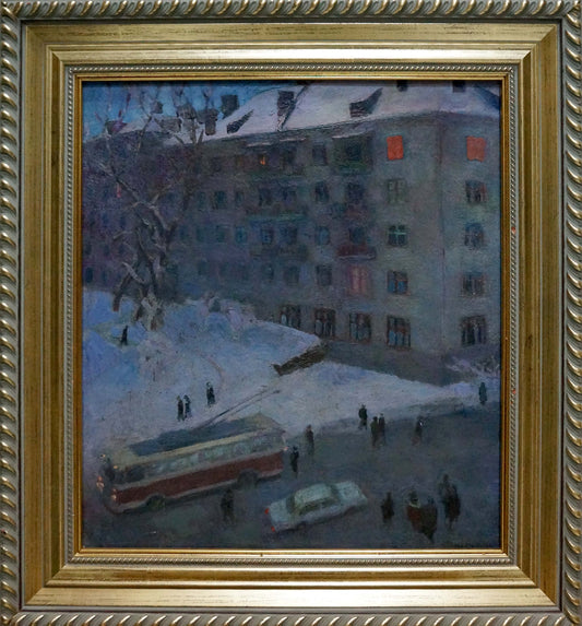 Oil painting City landscape Filatova Tanya