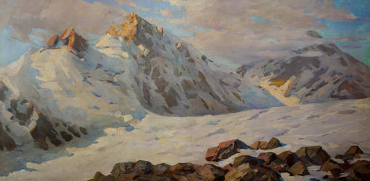 Oil painting Sevets Victor Stepanovich Mountain landscape