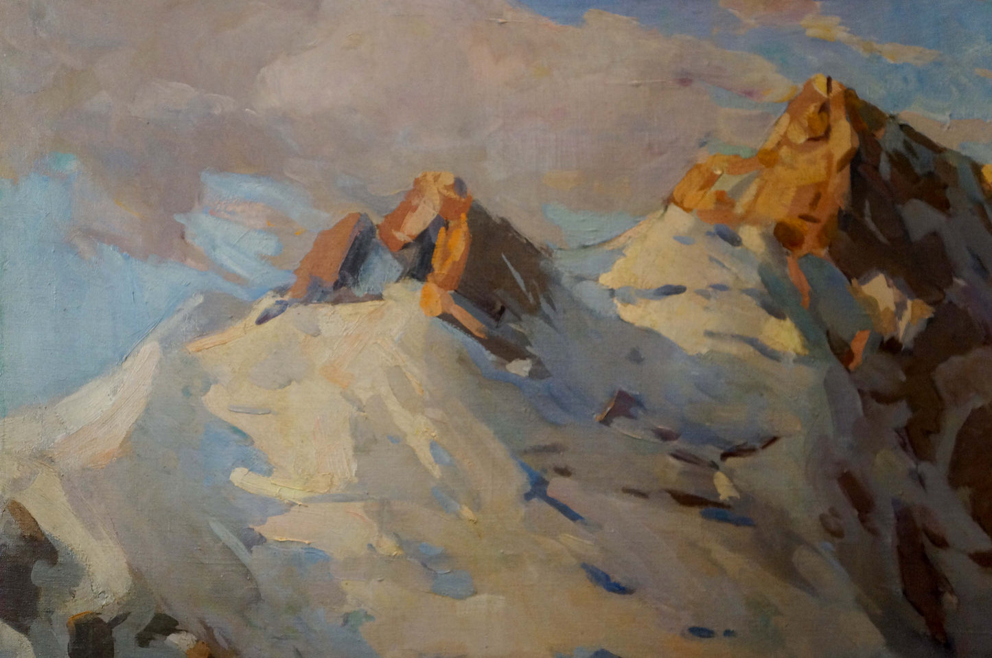 Oil painting Sevets Victor Stepanovich Mountain landscape