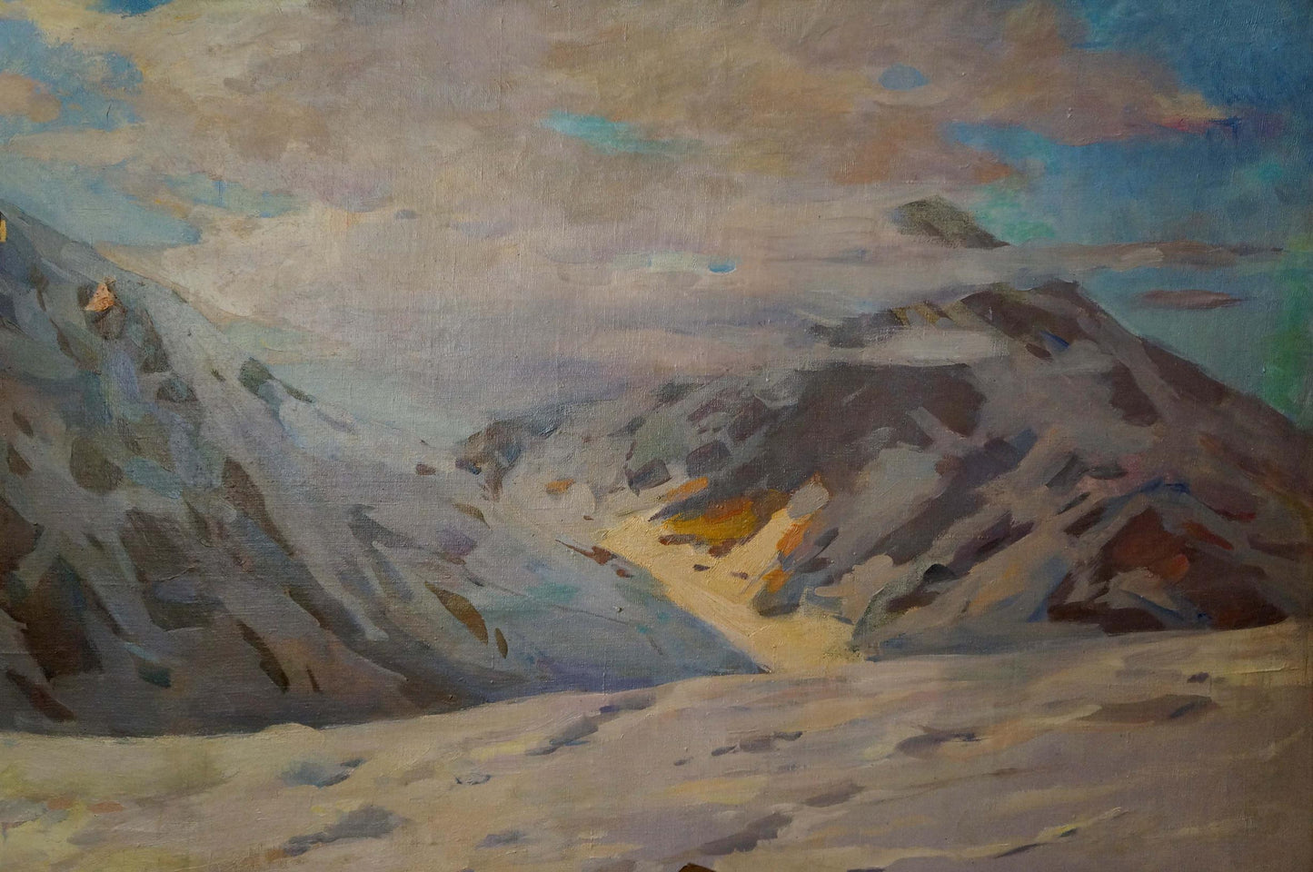 Oil painting Sevets Victor Stepanovich Mountain landscape