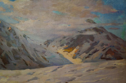 Oil painting Sevets Victor Stepanovich Mountain landscape