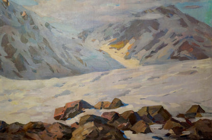 Oil painting Sevets Victor Stepanovich Mountain landscape