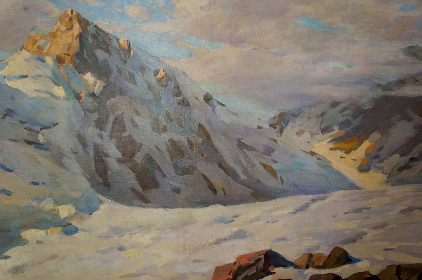 Oil painting Sevets Victor Stepanovich Mountain landscape