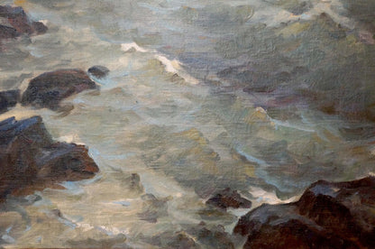 Oil painting Storm Basov Yakov Alexandrovich