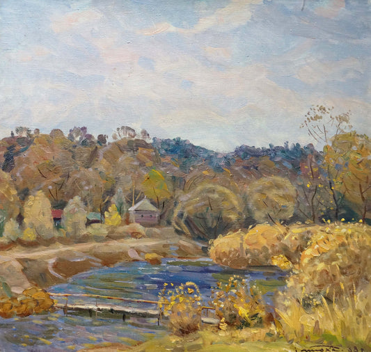 Oil painting Autumn Tyukha Ivan Andreevich