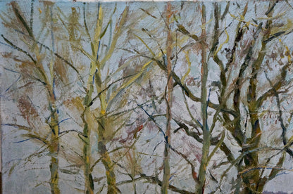 Oil painting Spring flood Kogan-Shats Matvey Borisovich