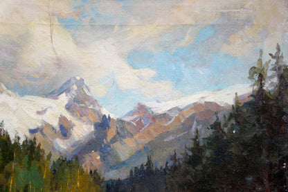 The painter of the mountain forest decorations is unnamed