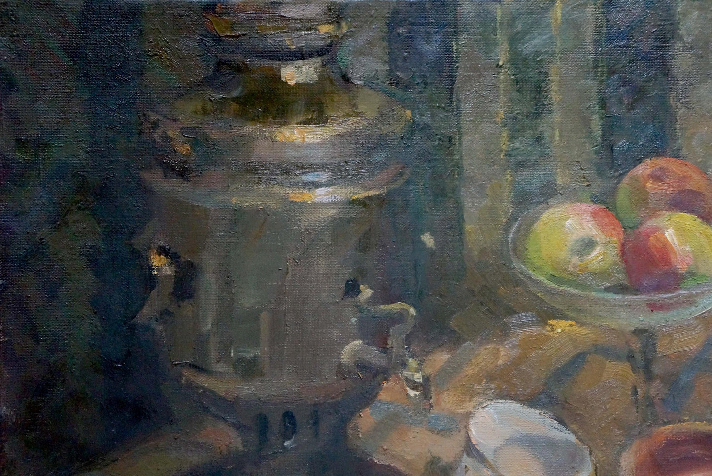 Oil painting Sweet table Smirnov Valentin Sergeevich