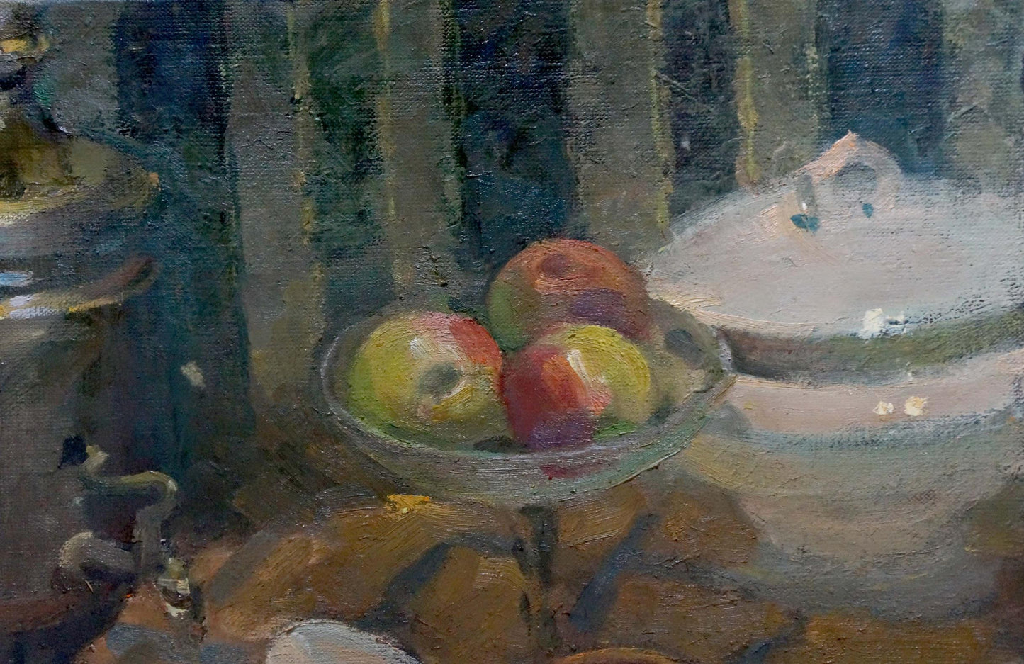Oil painting Sweet table Smirnov Valentin Sergeevich