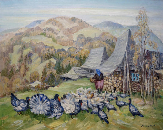 Oil painting Carpathian landscape Limar Anatoly Pavlovich