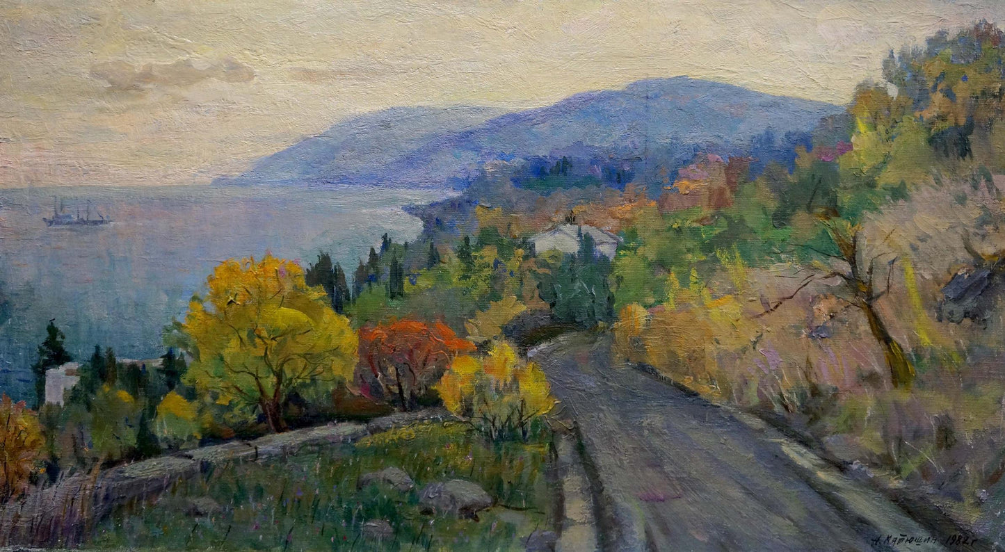 Oil painting Odessa landscape Matyushin N.