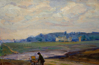 Oil painting Landscape in Sednev Tyukha Ivan Andreevich