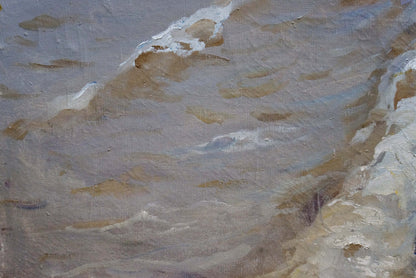 Oil painting By the shore