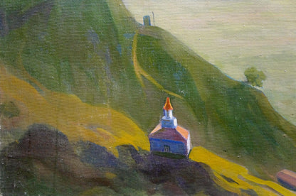 Oil painting Scenic Odessa by the sea