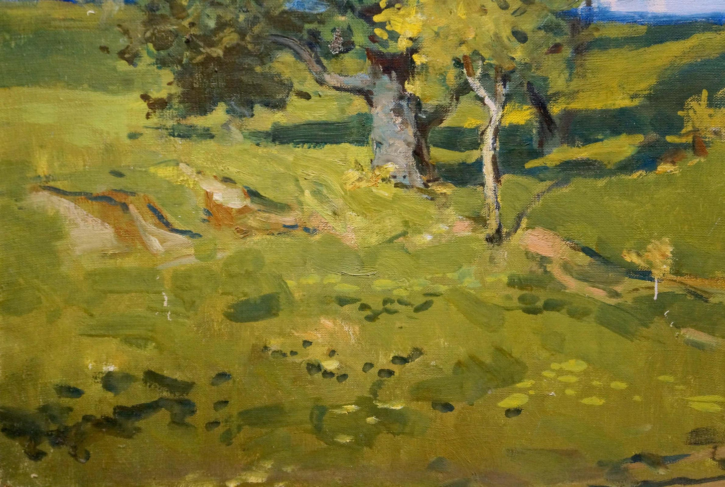 Leonid Markovich Turovetsky depicted a windy day in an oil painting