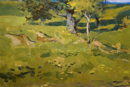 Leonid Markovich Turovetsky depicted a windy day in an oil painting