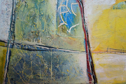 Abstract oil painting Church landscape Kryukov Vasily Ivanovich