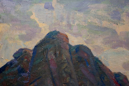 The painter of the mountains near the sea remains unknown