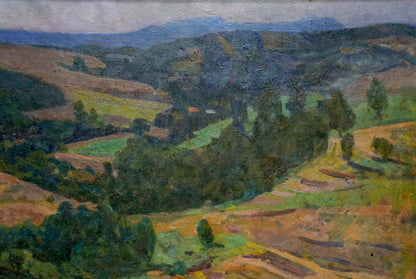 Oil painting Mountain landscape Ovsyannikova Evgenia Ivanovna
