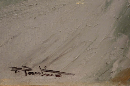 Oil painting Rainy weather Pietro Pantino