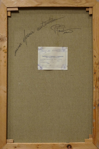 Oil painting Rainy weather Pietro Pantino