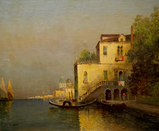 Oil painting City landscape Francois