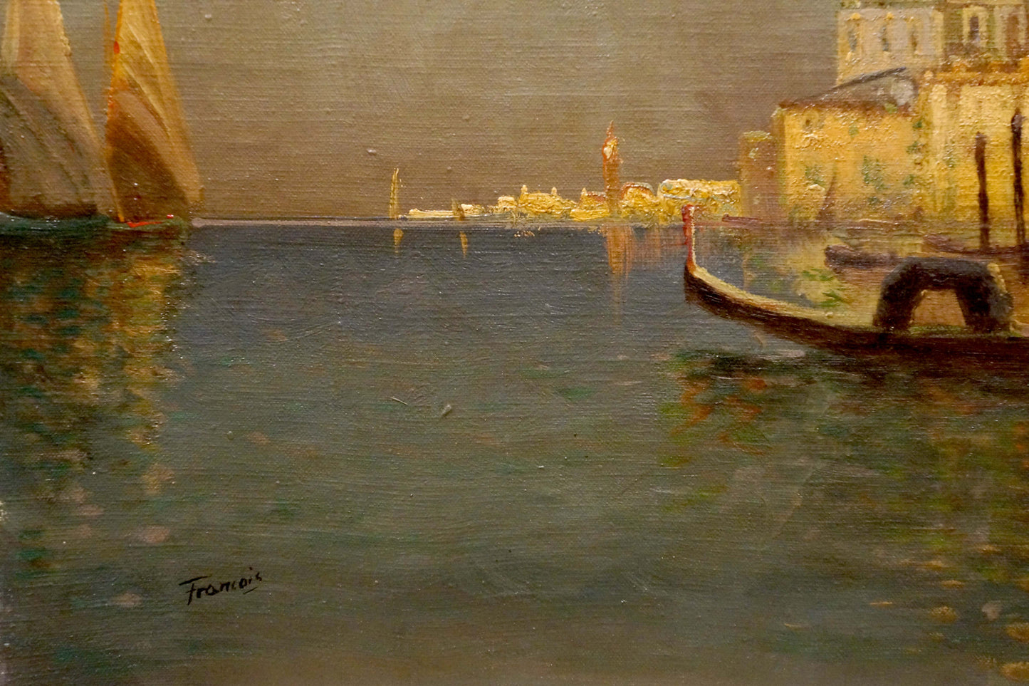 Oil painting City landscape Francois