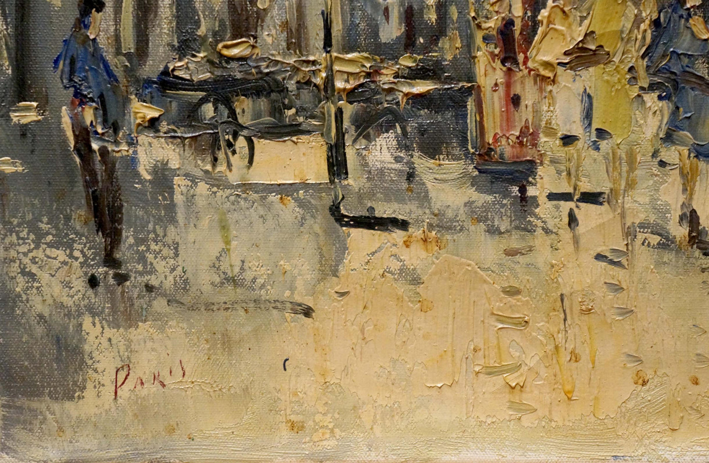 Oil painting On the streets of the city Jan Kelderman