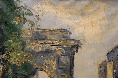 Oil painting On the streets of the city Jan Kelderman