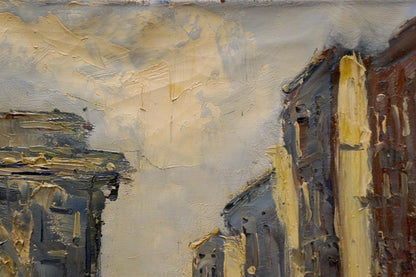 Oil painting On the streets of the city Jan Kelderman