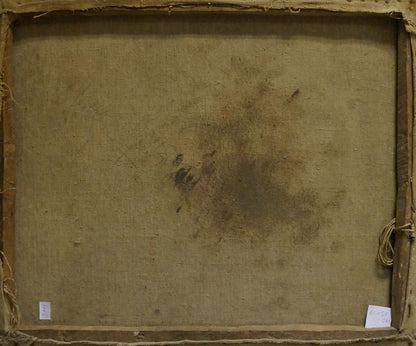 Oil painting Night city