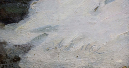 Oil painting On the lake Nikolai Petrovich Petrov