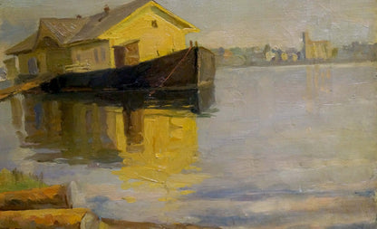 Oil painting Port
