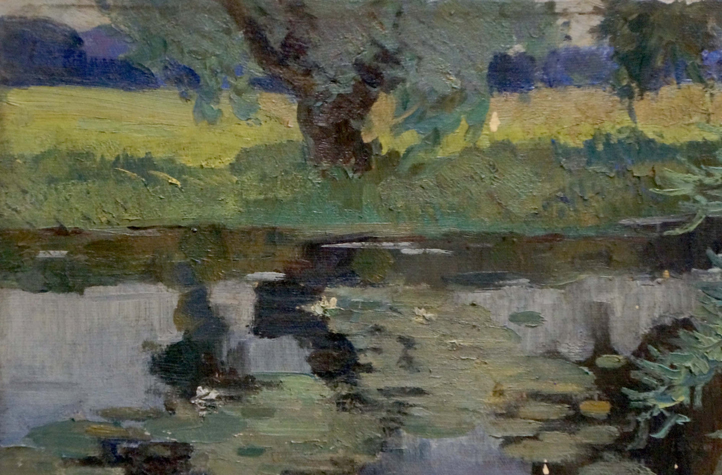 Oil painting Enclosed pier Atlantov Vladimir Nikolaevich