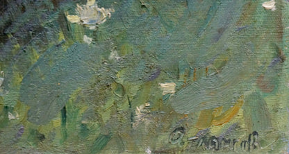 Oil painting Enclosed pier Atlantov Vladimir Nikolaevich