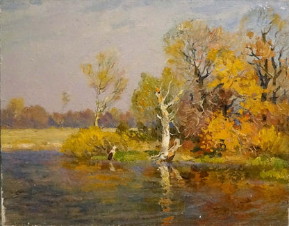 Oil painting Indian summer Mynka Alexander Fedorovich