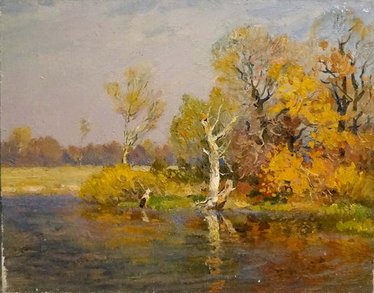 Oil painting Indian summer Mynka Alexander Fedorovich