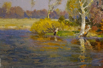 Oil painting Indian summer Mynka Alexander Fedorovich