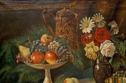 Oil painting The table is set N. Perlberg