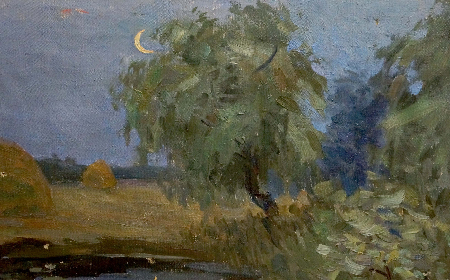 Oil painting Night romance