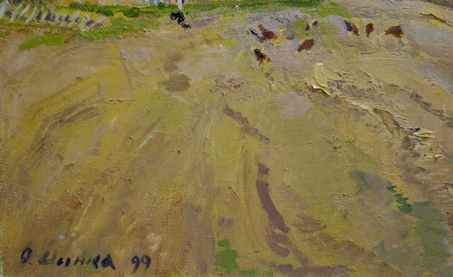 Oil painting Signs of autumn Mynka Alexander Fedorovich