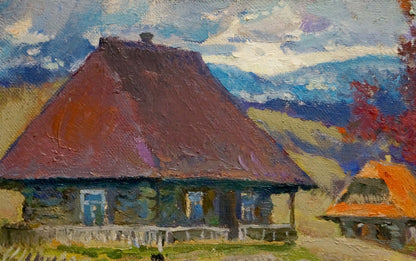 Oil painting Signs of autumn Mynka Alexander Fedorovich