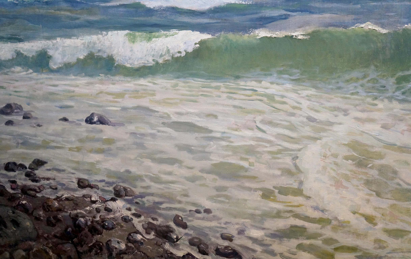 Oil painting Seascape with raging waves Petr Sulimenko