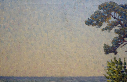 Petro Yevlampiyovych Sabadysh's oil painting capturing moments "Off the Coast"