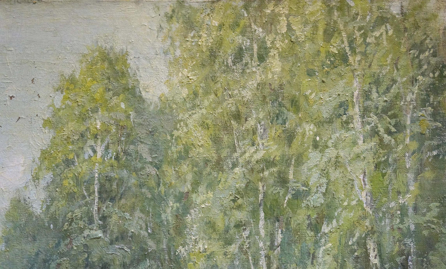 Oil painting Forest landscape Mikhail Valentinovich Arkhangelsky