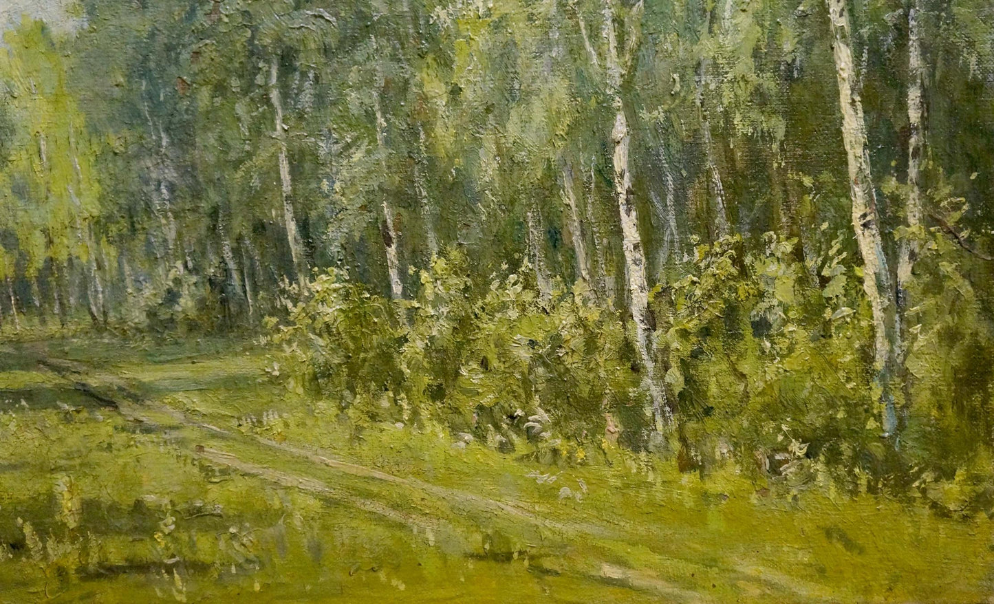 Oil painting Forest landscape Mikhail Valentinovich Arkhangelsky