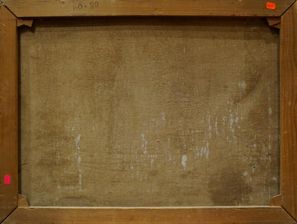 Oil painting Fleet of ships Woseker A.