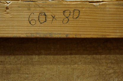 Oil painting Fleet of ships Woseker A.