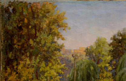 Oil painting capturing the essence of a park by Nevkrytyy Denys Nykyforovych